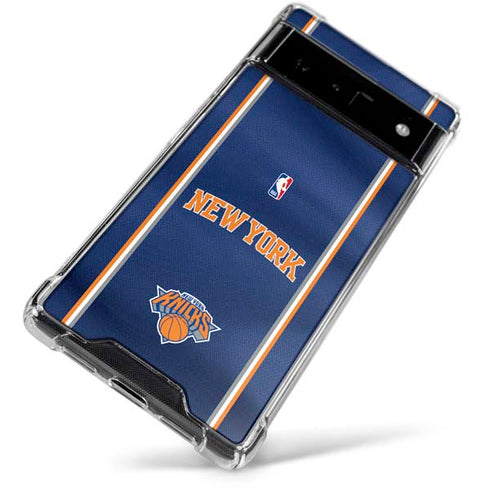 NBA New York Knicks Jersey Google Pixel 6 Clear Case